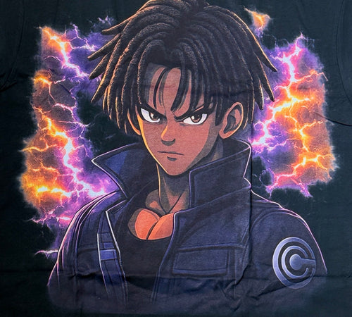 Black Trunks Box Fit Heavy Tee